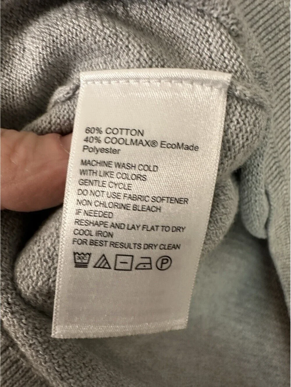 Tommy Bahama Island Zone Coolside Vneck Grey Sweater Size XL EUC.